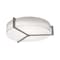 Afx Apex 27in. LED Flush Mount, Weathered Grey Finish, Linen White Shade APF2432L5AJUDWG-LW - alternate 1
